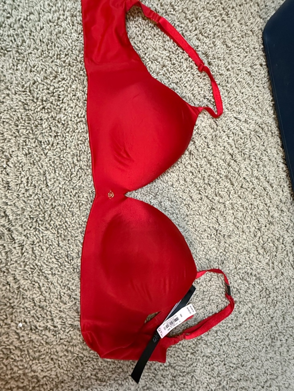 Victoria's Secret Red Satin wireless bra